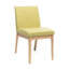 Ensemble de 2 sièges de salle à manger simples en tissu - l 17,52 po x H 32,09 po, siège H 19,25 po, chaises d'assemblage fascinantes