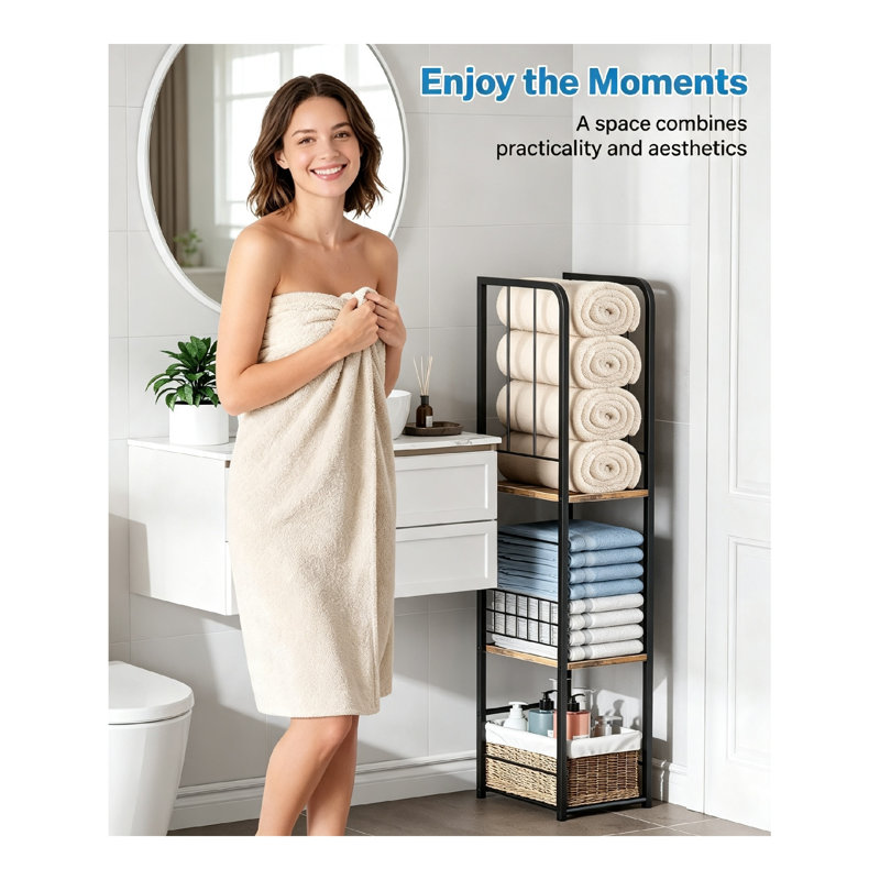23 cm L Freestanding Towel Rack
