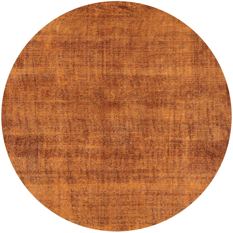 100% Machine Washable Midcentury Modern 1864 Area Rug, Round 6'
