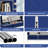  Closet Organizers and Storage with 3 Drawers and 4 Side Pockets, Tool-Free Assembly Clothes Organizer for Bedroom, Living Room, Closet, Garage, Dorm, Navy Blue-270317043