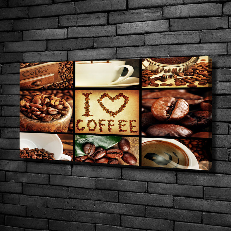 Coffee Collage - Wrapped Canvas Print