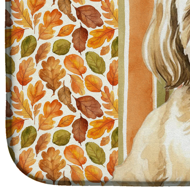 Tapis de vaisselle crème Lhasa Apso Heirloom