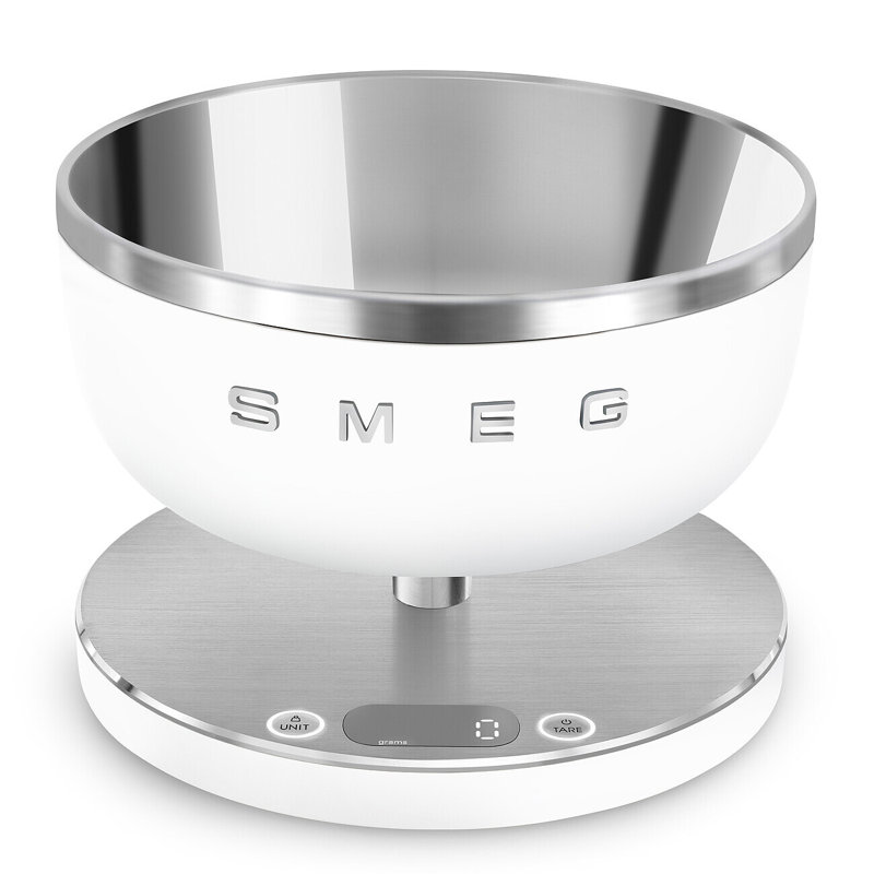 SMEG Contemporary Digital Kitchen Scale, Matte White