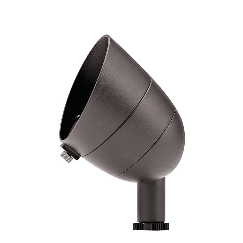Architectural Bronze LED Security Flood Light with Integrated Bulbs