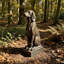 Statue de chien de chasse assis en bronze vintage, sculpture de chien de chasse en résine de 74 cm (29 pouces) pour décoration de style campagnard et western