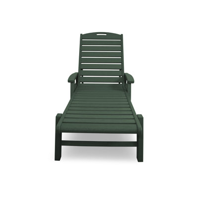 Chaise longue POLYWOOD Yacht Club avec accoudoirs - empilable