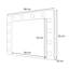 Melleta Lighted Wood Framed Wall Mounted Makeup / Shaving Mirror in Black