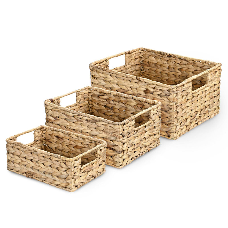 Ensemble de 3 paniers en osier Lalande