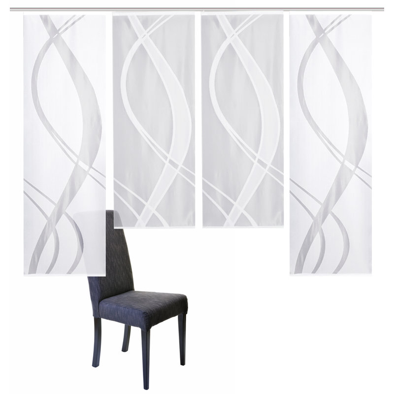 Mccourt Semi Sheer Curtain Panel Pair, Width 57 x Drop 175 cm
