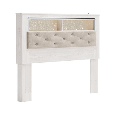 Beamond Upholstered Bookcase Headboard by Rosdorf Park