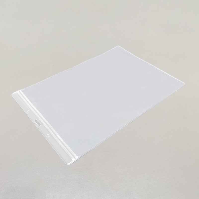 10PK Sacs transparents et imperméables Format lettre A4 scellable Transparent PVC Support étanche pour carte de crédit de carte de crédit