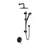 Refuge 10-in Rain Showerhead Combo Shower System with Adjustable Handshower Slide Bar and Pressure Balanced Mixing Valve-64356413-64356416