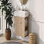 Meuble-lavabo flottant moderne 21,6 po avec lavabo en céramique-730486730