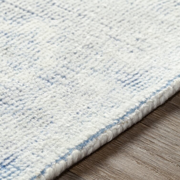 Anita Boho Denim and Wool Scatter Rug by Christopher Knight Home - Blue