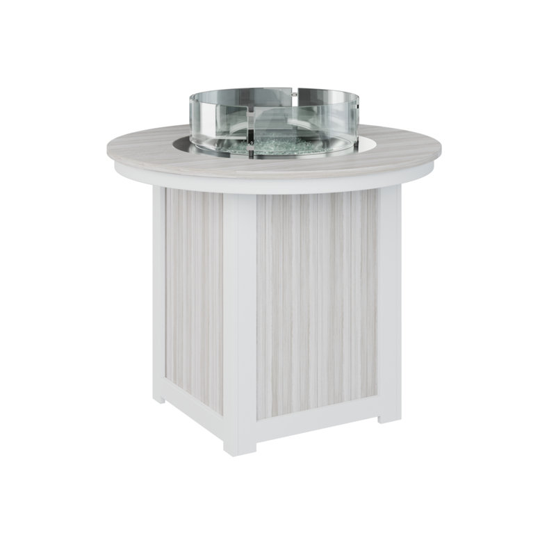 Foyer de table rond pour enfants de 44 po Berlin Gardens, Coquillage, H 36,5 po x l 44 po x P 44 po