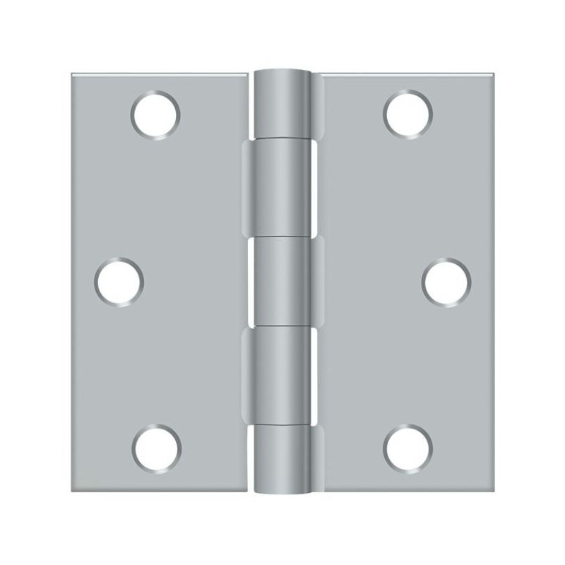 Steel Hinge, Brushed Chrome