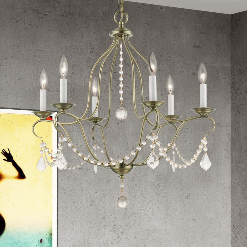 Abdel-Rahman 6 - Light Classic / Traditional Chandelier, Antique Brass