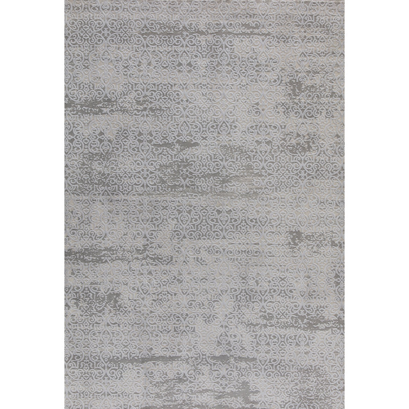 Brinkerhoff Damask Indoor Rug, Rectangle 5'3" x 7'7"