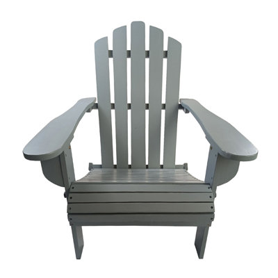 Versatile Foldable Grey Wood Chair - Style For Relaxing, Solid Hardwood, Patio, Porch, Deck, Garden And Poolside Areas Relaxation, Enjoyment