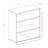 Palace Imports 100% Solid Wood 3-Shelf Bookcase, Frosted Glass Doors, Adjustable Shelves, 32" Wide, 35.75" Tall-109423290