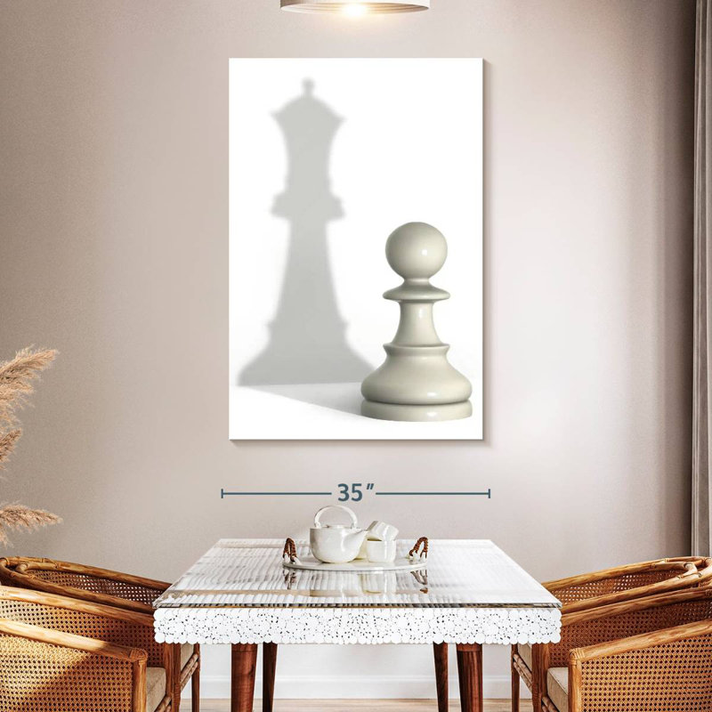 Senne Queen Pawn Shadow, 51" H x 34" W
