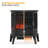 22" Electric Fireplace Heater with Flame Effect, Freestanding Fireplace with Adjustable Temperature