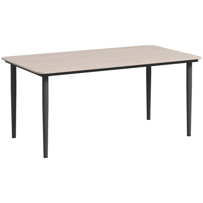 Celetha Rectangular Metal Outdoor Dining Table , 160cm cm W 90cm cm D