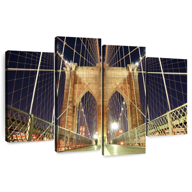 Lilie Illuminated Brooklyn Bridge, 54" H x 84" W