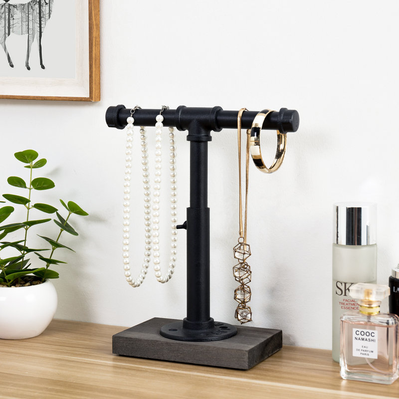 Industrial T-Bar Adjustable Jewellery Stand