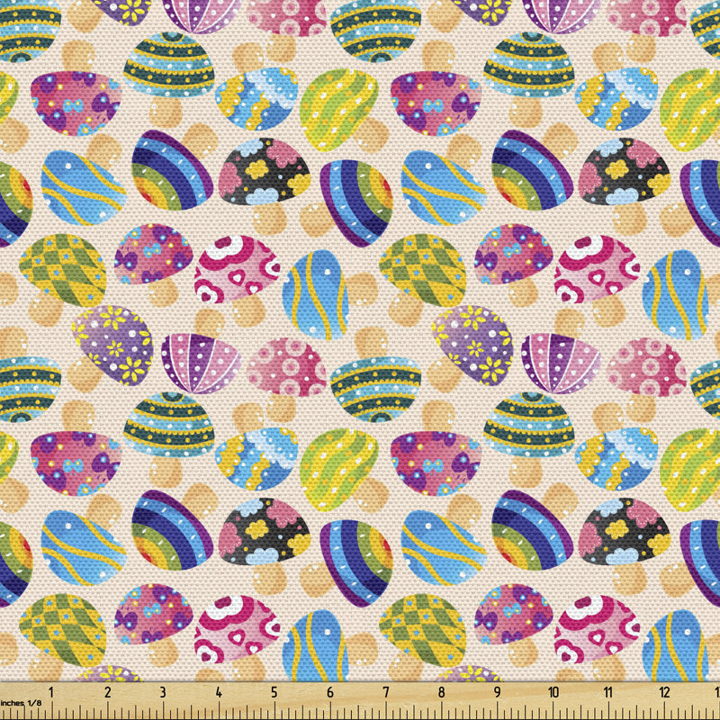 Multicolore, tissu décoratif Ambesonne par The Yard, l 58 po x L 180 po