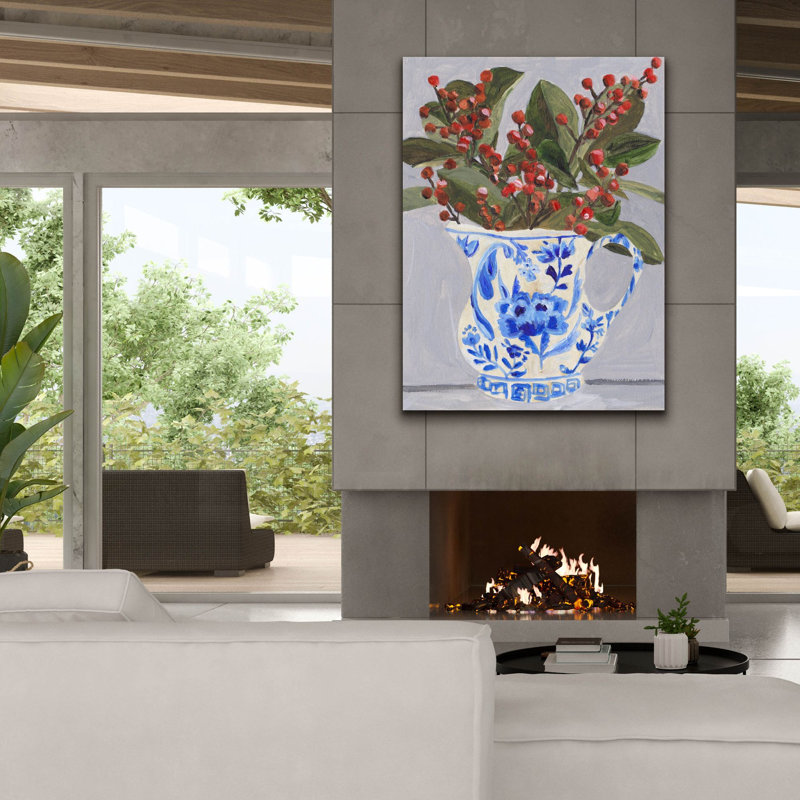  «Winter Heirloom 1» par Melissa Wang, art mural sur toile, 40 po x 54 po, H 54 po x l 40 po