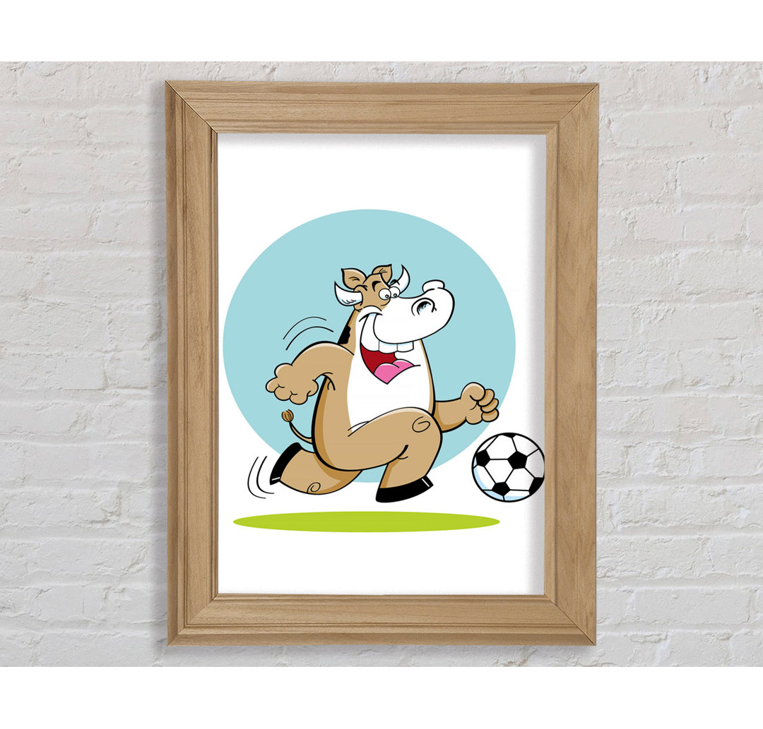 Football Bull Fun Poster