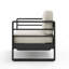 AMOUREUX MAYA BAY MP1, FINITION NOIRE AVEC COUSSIN BEIGE
