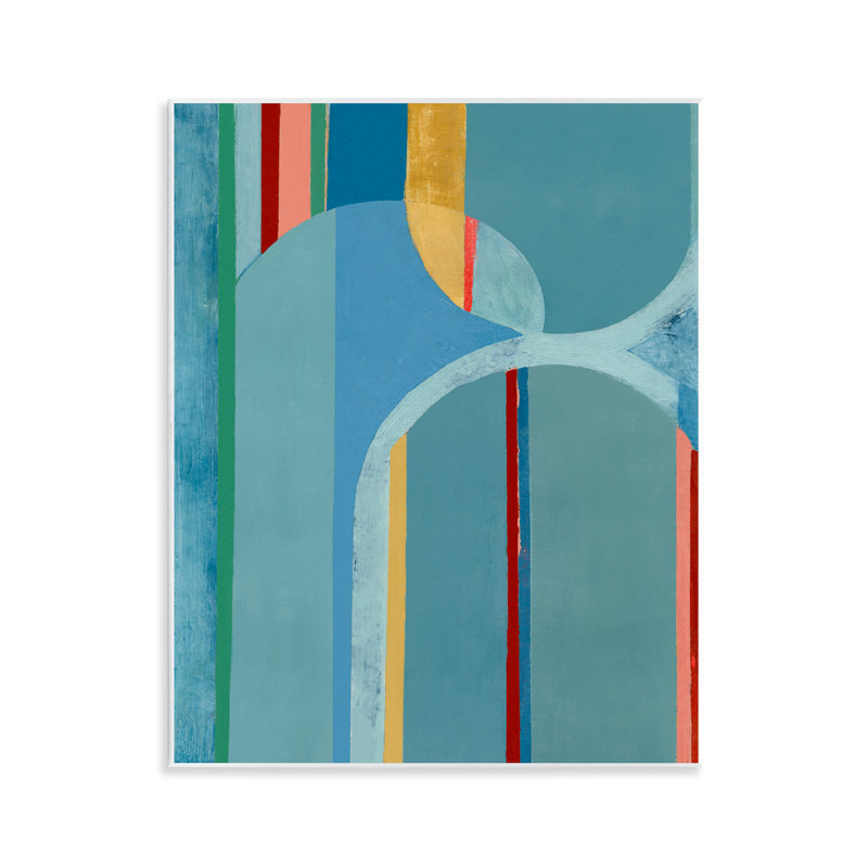 Art mural Funky Blue Arches par Pippin Schupbach