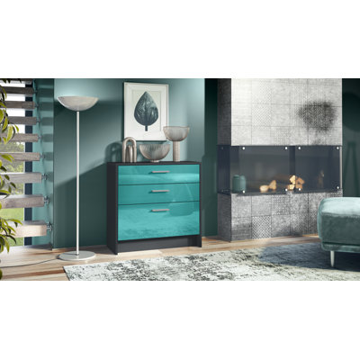 Mccallister 76cm W 3 - Drawer Chest of Drawers