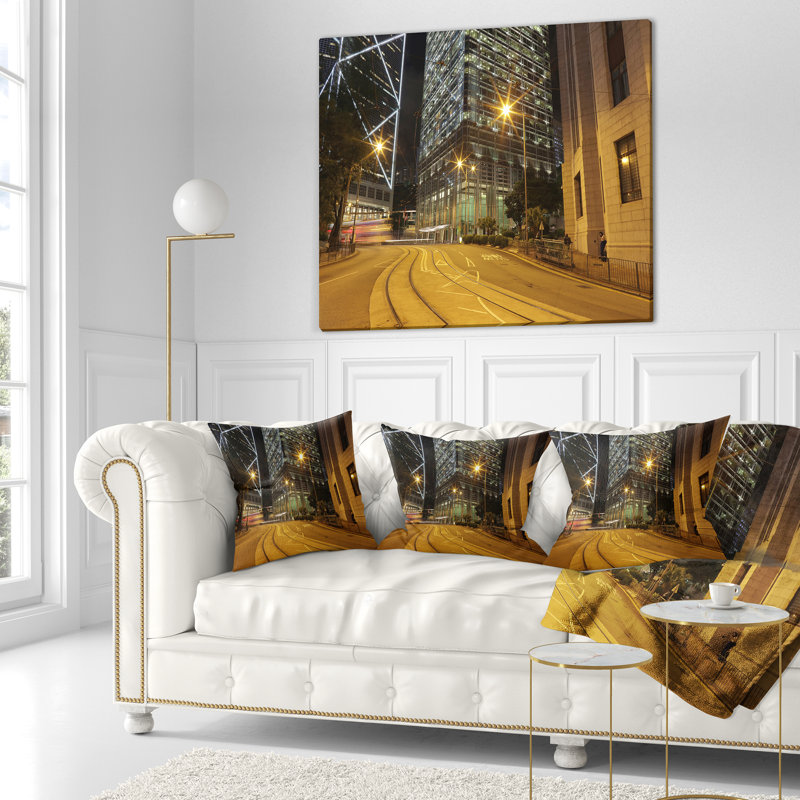 Coussin Cityscape, 16 po x 1 po, Coussin décoratif