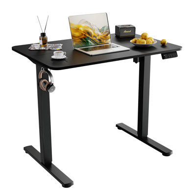 Bureau électrique à hauteur ajustable de 35 po x 23,6 po avec préréglage de mémoire pour adulte, noir Ergomaker
