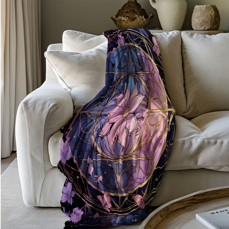 Celestial Witchy Elements - couverture en sherpa de qualité supérieure 1 pièce - reproduction d'art luxueuse, Grand lit