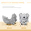 Cheval à bascule pour enfants, bascule en forme de koala avec sons réalistes pour enfants de 18 à 36 mois, gris