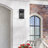 2 Light Antique Brass Large Outdoor Wall Lantern With Clear Glass-1780888229