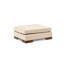 Élégant canapé d'angle avec pouf, beige uni, 76,0 po x 123,2 po x 31,5 po | Structure en bois de hêtre durable et en carton, tissu 100% polyester | Coussins en mousse souple et en silicone, 2 coussins inclus, idéal pour les maisons scandinaves modernes-1397398112-1397398113