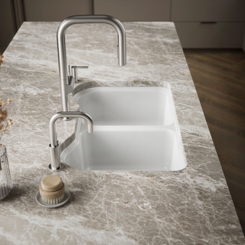 Hartland® 33" L x 22" W Undermount Kitchen Sink, Dune