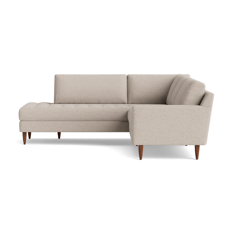 MCM Sectional, Left Hand Facing, Performance Weave - Natural