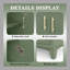 Meuble-lavabo de salle de bain 36 po avec éclairage à capteur de mouvement, verre à motif et armoire de rangement Farmhouse-57453240