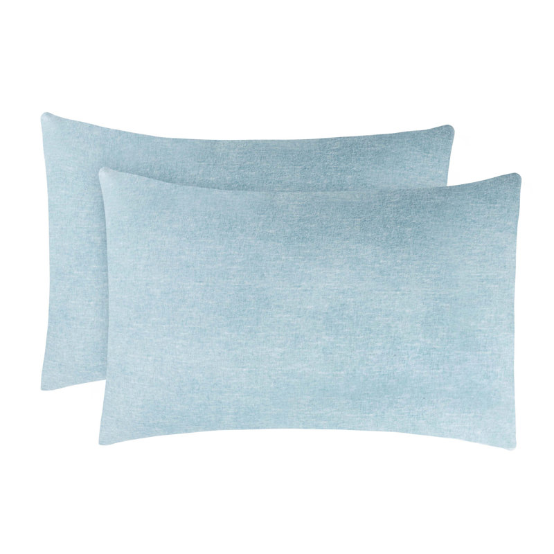 Taies d'oreiller modernes et supérieures Superior Flange, Taie d'oreiller très grande, Bleu