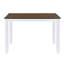 Rustic Minimalist 5-Piece Wood Dining Set with X-Back Chairs for Small Dining Rooms, White-117605904-117605906