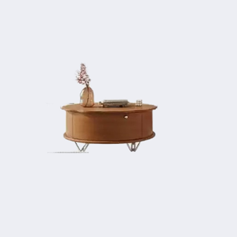 Ensemble de meuble télé et table basse en bois et verre