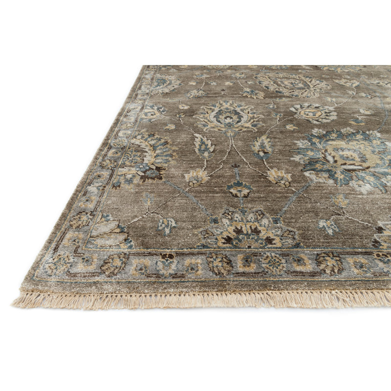 Hand Knotted Oriental Indoor Rug, Rectangle 7'9" x 9'9"