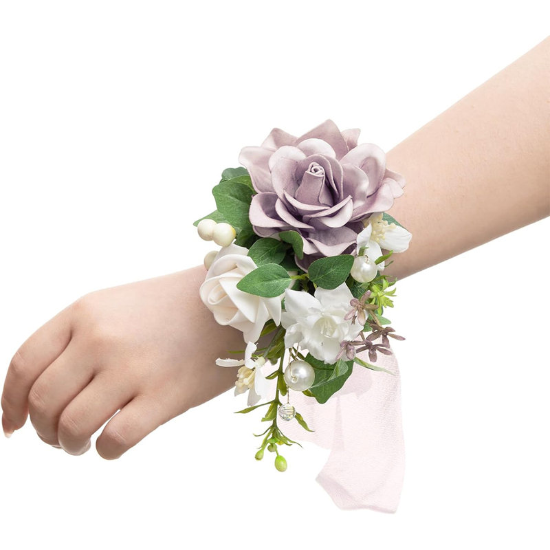 2 pièces fleurs de mariage, fleurs artificielles