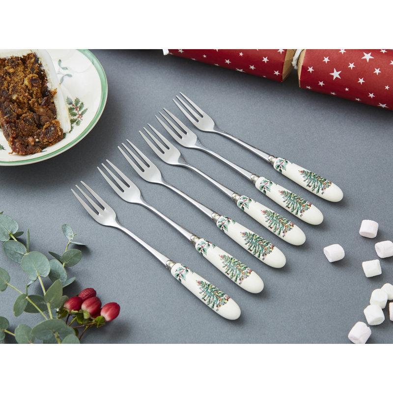 Spode, Christmas Tree - Pastry Forks